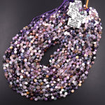 Natural Rainbow Fluorite Faceted 6mm Rounded Briolette Teardrop Beads Good For Earrings 15.5" Strand