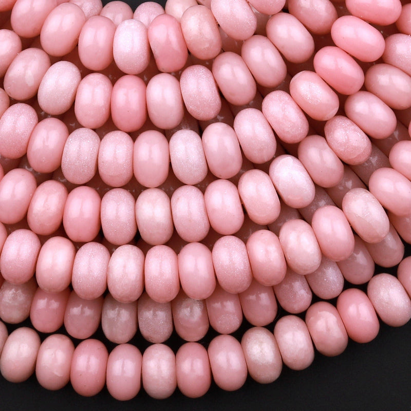 Order Pink Opal Shaded Smooth Roundelle Beads At Wholesale Price