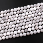 Natural White Crazy Lace Agate Beads 4mm 6mm 8mm 10mm Round Beads 15.5" Strand