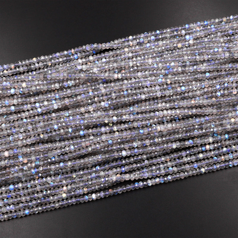 Faceted Labradorite Rondelle Beads 4mm 6mm 8mm 10mm 12mm 15.5 Strand –  Intrinsic Trading