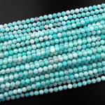 Natural Peruvian Amazonite Beads 6mm 8mm Round Beads Sea Blue Gemstone Beads 15.5" Strand