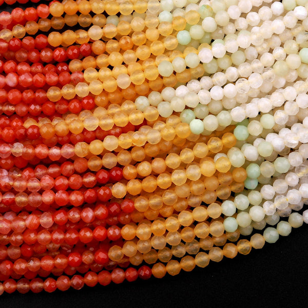 Yochus 8mm Yellow Jade Gemstone Round Loose Beads Natural Stone Beads for  Jewelry Making