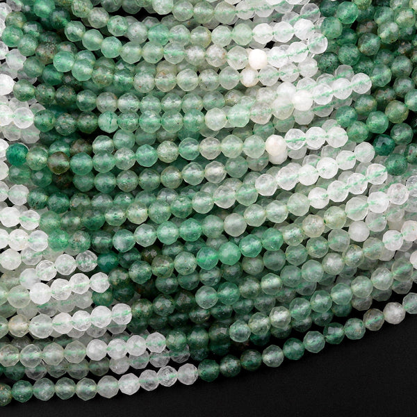 Bead Binge Supply - Beads - Pale green chalcedony faceted puffe