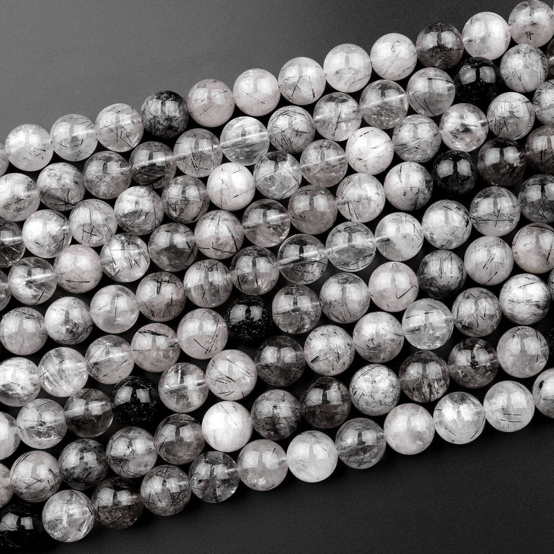 Natural Black Tourmaline Round Beads  4mm 6mm 8mm 10mm 12mm – Intrinsic  Trading