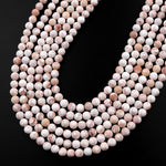 Rare Natural White Variscite 6mm 8mm 10mm Round Beads Real Genuine Gemstone 15.5" Strand