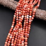 AAA Natural Banded Red Agate 6mm 8mm 10mm Round Beads 15.5" Strand