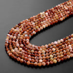 AAA Faceted Natural Orange Yellow Brandy Opal 4mm Round Beads Extra Gemmy 15.5" Strand