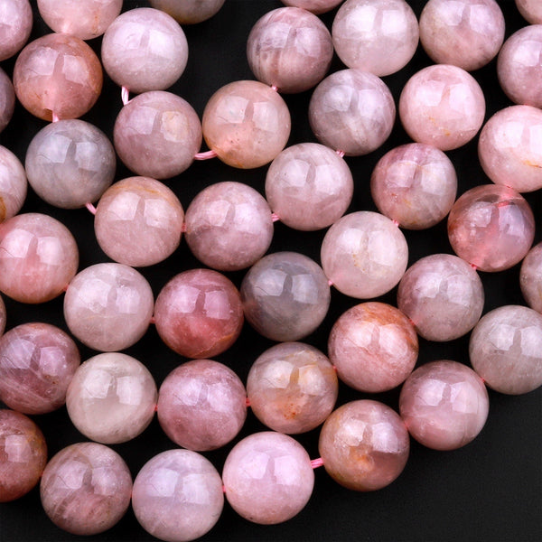 Rare Mauve Pink Madagascar Natural Rose Quartz 6mm 8mm 10mm Round Beads 15.5" Strand