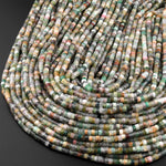 Natural Indian Agate 4mm Heishi Rondelle Beads 15.5" Strand