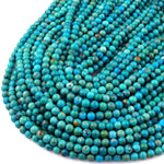 Real Genuine Natural Turquoise 6mm Round Beads High Quality Vibrant Blue Green Turquoise Gemstone 15.5" Strand