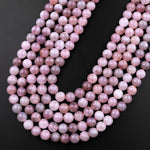 Rare Mauve Pink Madagascar Natural Rose Quartz 6mm 8mm 10mm Round Beads 15.5" Strand