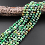 Natural Nevada Apple Variscite 6mm 8mm 10mm Round Beads Real Genuine Gemstone 15.5" Strand