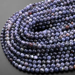 AA Natural Sunstone Iolite 6mm 8mm Round Beads 15.5" Strand