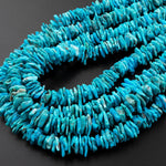 Genuine 100% Natural Blue Arizona Turquoise Freeform Heishi 10mm Beads 15.5" Strand