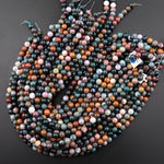 Natural Ocean Jasper Round Beads 6mm 8mm 15.5" Strand