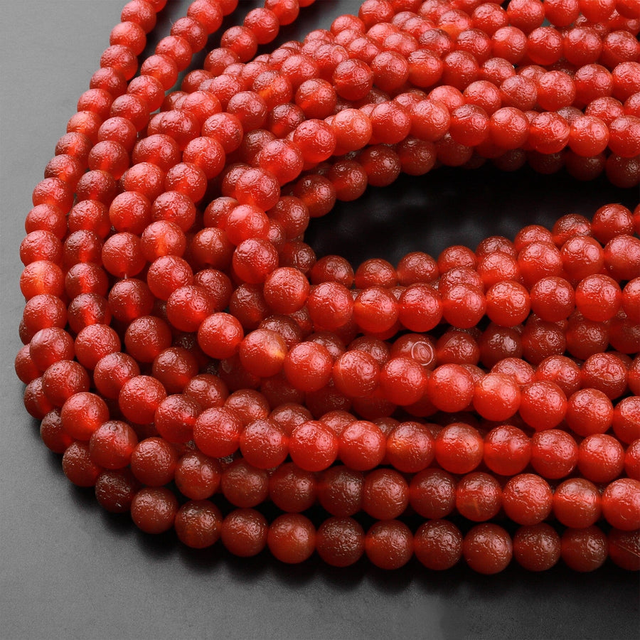 AAA Red Gobi Agate 8mm 10mm Round Beads 15.5" Strand