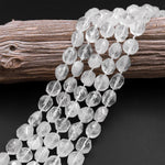 Rare Faceted Hollandite Quartz Round Beads 10mm 12mm 14mm 16mm 22mm 24mm Magnificent Natural Healing Stone 15.5" Strand