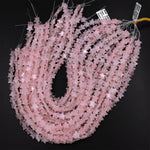 Carved Natural Pink Rose Quartz Star Beads 10mm Gemstone Choose from 20pcs, 40pcs