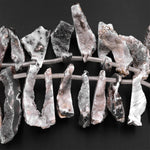 Natural Oco Agate Druzy Drusy Geode Slice Beads Freeform Side Drilled Sparkling Natural Crystal Gemstone 15.5" Strand
