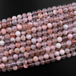Natural Cherry Blossom Agate Beads 6mm 8mm 10mm 12mm Round Beads Aka Flower Agate 15.5" Strand