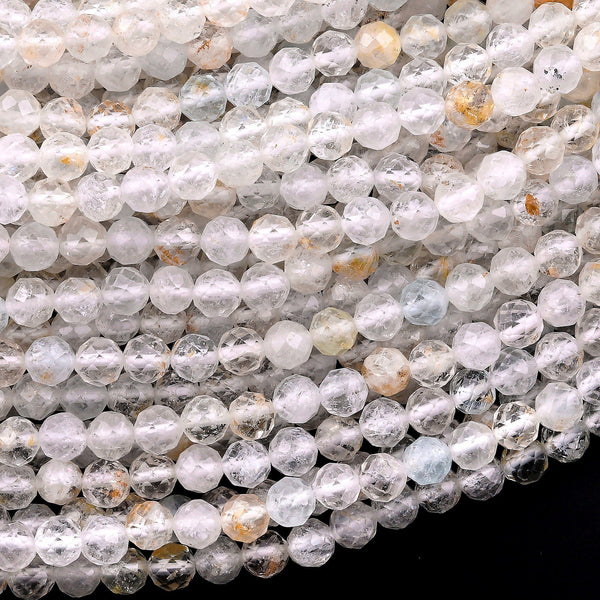 15" Strand Of 8mm Round Natural Yellow South American Topaz Loose Beads - AAA Quality