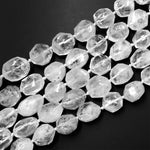 Rare Faceted Hollandite Quartz Round Beads 10mm 12mm 14mm 16mm 22mm 24mm Magnificent Natural Healing Stone 15.5" Strand