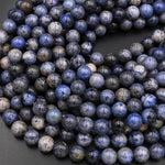 Natural Dumortierite Round Beads 4mm 6mm 8mm 10mm 12mm Round Beads 15.5" Strand