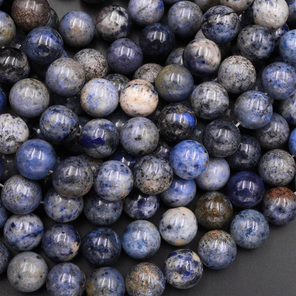 Sunset Dumortierite with Sterling Silver Guru bead (choice of 3