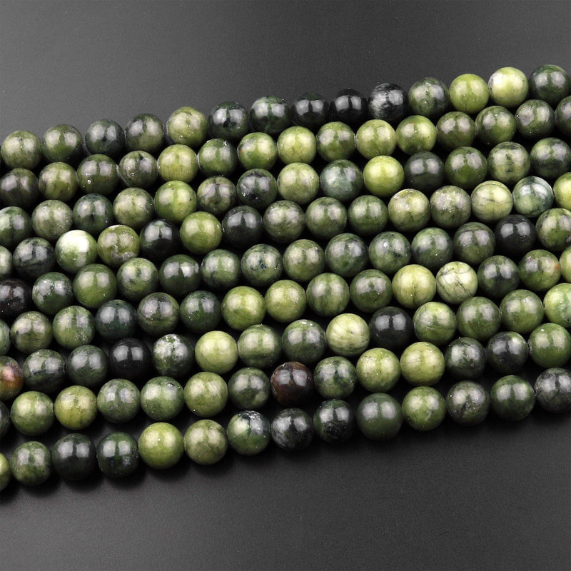 Natural Green Jadeite Jade Faceted Round Beads 4mm 6mm 8mm 10mm 12mm  15.5Strand