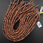 Tibetan Agate 6mm Round Beads Dzi Agate Brown Etched Eye Mala Antique Boho Beads 13.5" Strand