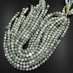 Natural Green Jadeite 6mm 8mm Round Beads Real Genuine Green Jade Gemstone 15.5" Strand