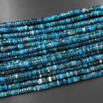 Natural Apatite Heishi Rondelle Beads 6mm Gemstone 15.5" Strand