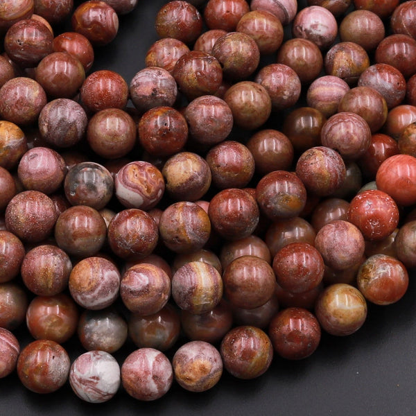Natural Grand Canyon Jasper 8mm Round Beads 15.5" Strand