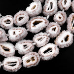 Natural Solar Quartz Stalactite Flower Beads 15.5" Strand