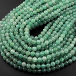 AAA Natural Green Aventurine 8mm Beads Faceted Double Hearted Star Cut 15.5" Strand