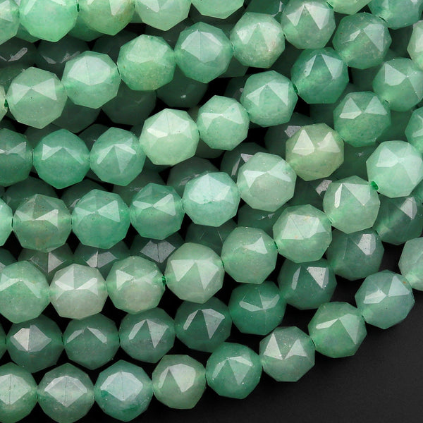 Natural Green Aventurine Semiprecious Loose Beads Faceted Bulk Jewelry –  Gemstone Universe