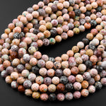 Faceted Natural Peruvian Turquoise 4mm 6mm 8mm 10mm Round Beads 15.5" Strand