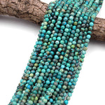 Real Genuine Natural Turquoise 6mm Round Beads Dragon Skin Turquoise Gemstone 15.5" Strand