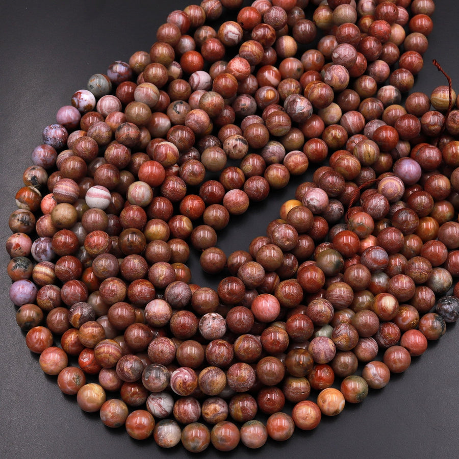 Natural Grand Canyon Jasper 8mm Round Beads 15.5" Strand