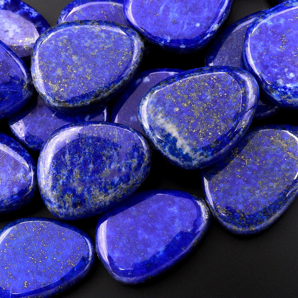AAA Natural Blue Lapis Freeform Nugget Beads 15.5" Strand