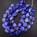 AAA Natural Blue Lapis Freeform Nugget Beads 15.5" Strand