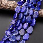AAA Natural Blue Lapis Freeform Nugget Beads 15.5" Strand
