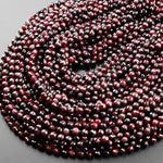 Natural Red Garnet Faceted 6mm Rounded Teardrop Briolette Beads Super Clear Gemstone 15.5" Strand