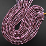 Natural Maroon Purple Lepidolite 4mm 6mm 8mm 10mm Round Beads High Quality Gemstone 15.5" Strand