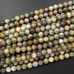 Rare Natural Tsavorite Green Garnet 6mm 8mm 10mm Round Gemstone Beads 15.5" Strand