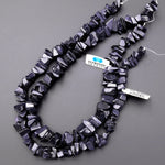 Sparkling Blue Goldstone Freeform Chip Nugget Beads 14mm 15.5" Strand