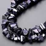 Sparkling Blue Goldstone Freeform Chip Nugget Beads 14mm 15.5" Strand