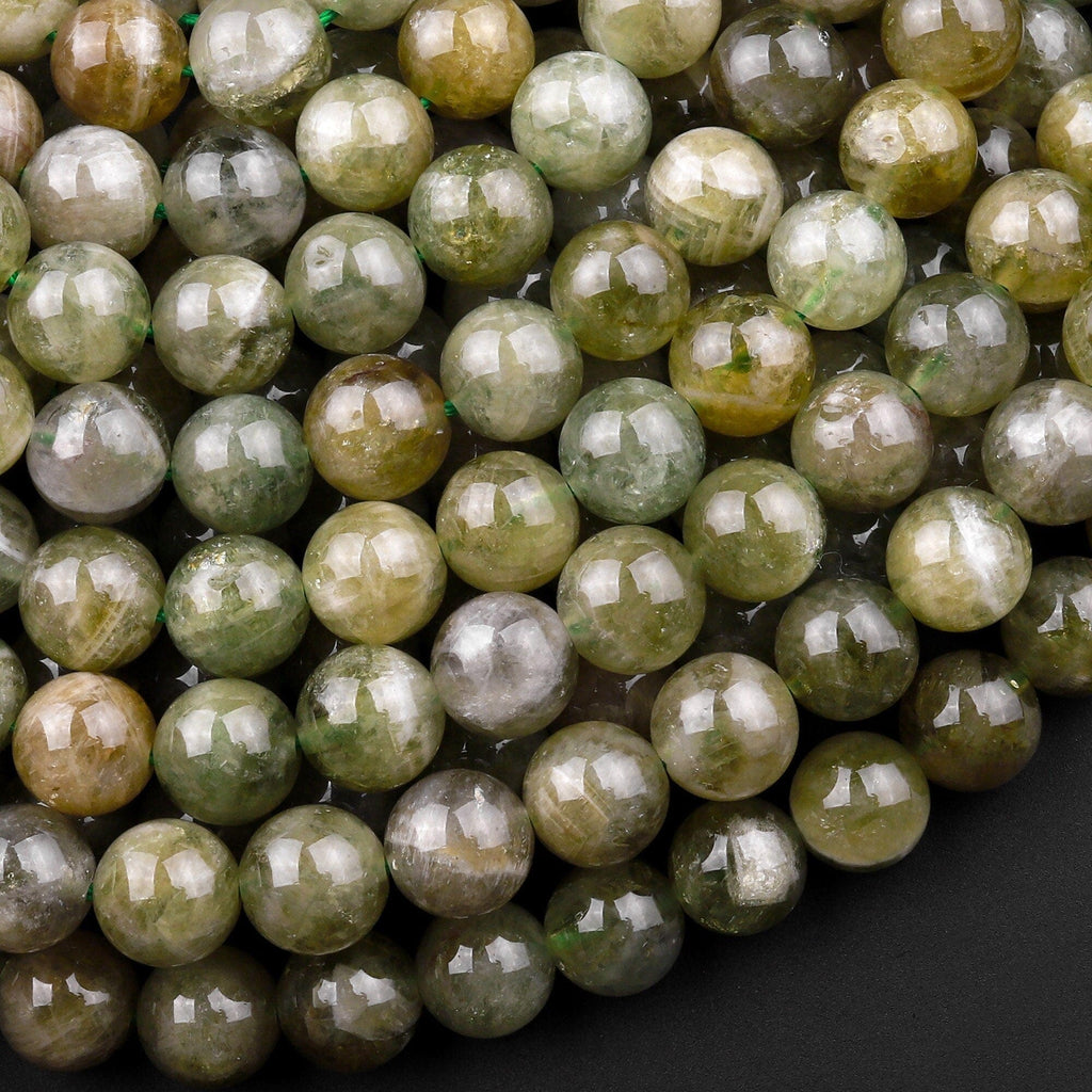 Rare Natural Tsavorite Green Garnet 6mm 8mm 10mm Round Beads 15.5 Str –  Intrinsic Trading