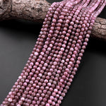 Natural Maroon Purple Lepidolite 4mm 6mm 8mm 10mm Round Beads High Quality Gemstone 15.5" Strand