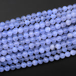 AAA Natural Blue Lace Agate Beads 4mm 6mm 8mm 10mm Round Beads 15.5" Strand